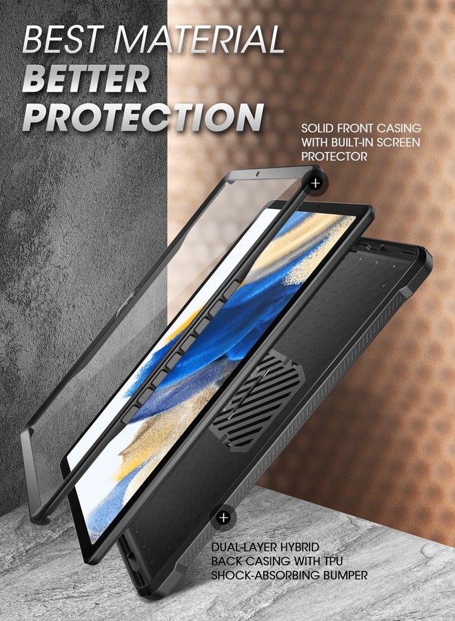 SUPCASE for Galaxy Tab A8 Case with Stand (Unicorn Beetle Pro), [Built-in Screen Protector] Full-Body Rugged Shockproof Heavy Duty Protective Tablet Case for Samsung Galaxy Tab A8 10.5 Inch, Black - Image 3